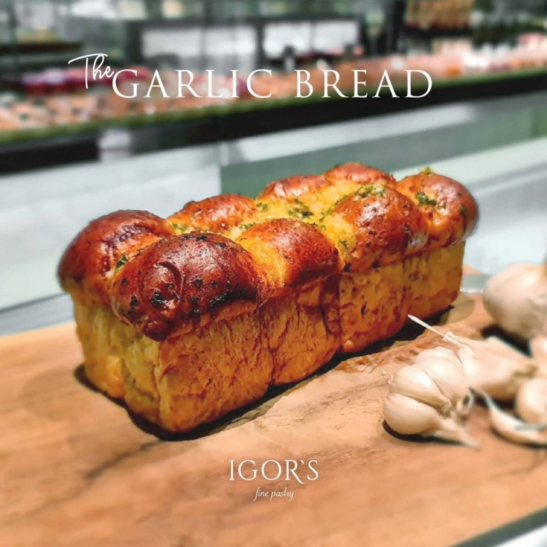 Roasted Garlic Bread with Cream Cheese Immune Booster & Hi Protein - Igor's Pastry & Cafe Surabaya | Bakery, Pastry, & Oleh-Oleh Premium Surabaya products